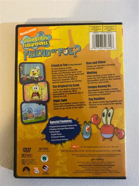 Spongebob Squarepants Friend Or Foe Dvd 2007 Nickelodeon Good 84