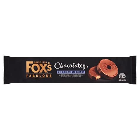 Foxs Chocolatey Milk Chocolate Round 130g From Ocado