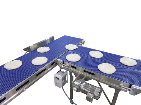 The Aquapruf Pizza Transfer Rotating Conveyor Provides Mobility And