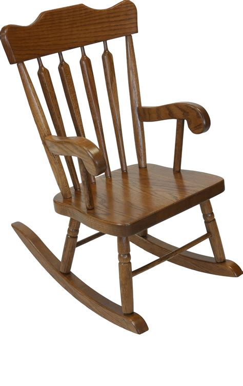 Arrow Back Oak Wood Kids Rocking Chair From Dutchcrafters Amish