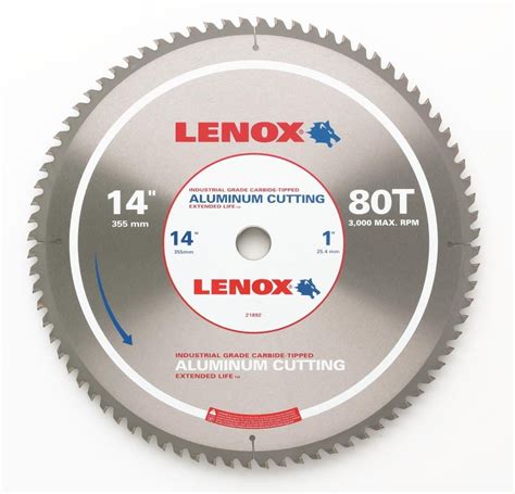 Lenox 21892 14 In Metal Cutting Circular Saw Blade