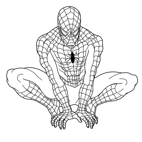 Spiderman Colorear Spider Man