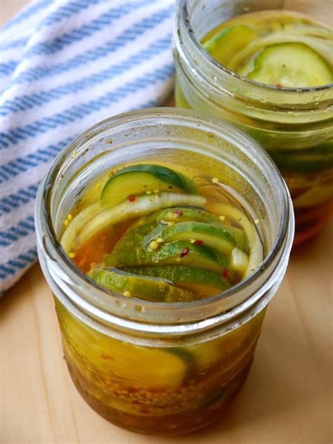 Sweet And Spicy Refrigerator Pickles My Bacon Wrapped Life