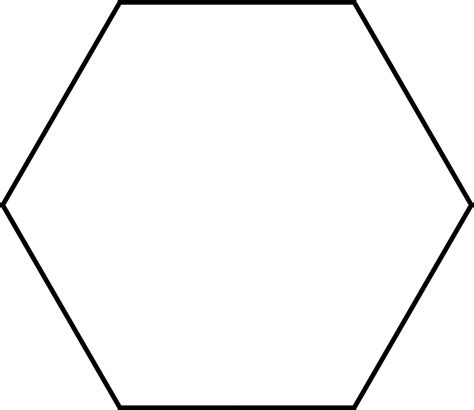 Large Hexagon For Pattern Block Set Clipart Etc