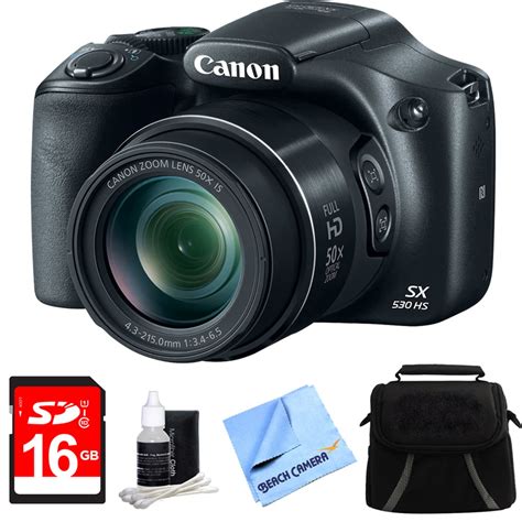 Canon Powershot Sx530 Hs 16mp 50x Opt Zoom Full Hd Digital Camera Black