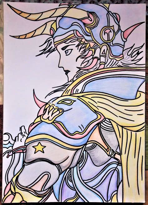 Warrior Of Light Yoshitaka Amano Art By Drawings Forever On Deviantart