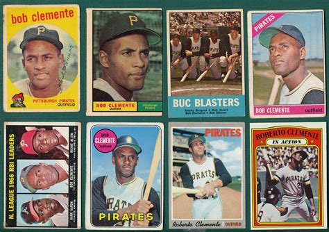 Maybe you would like to learn more about one of these? Lot Detail - 1959-72 Topps Lot of (8) Roberto Clemente Cards