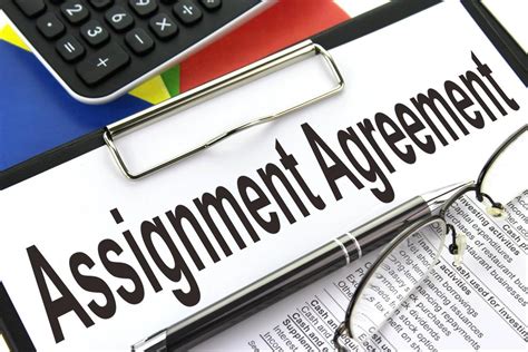 Assignment Agreement Clipboard Image