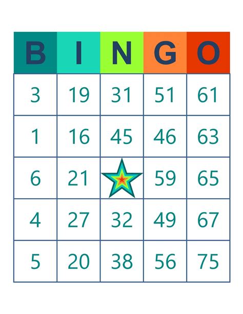 Bingo Cards 1000 Cards 1 Per Page Immediate Pdf Download Etsy In 2020