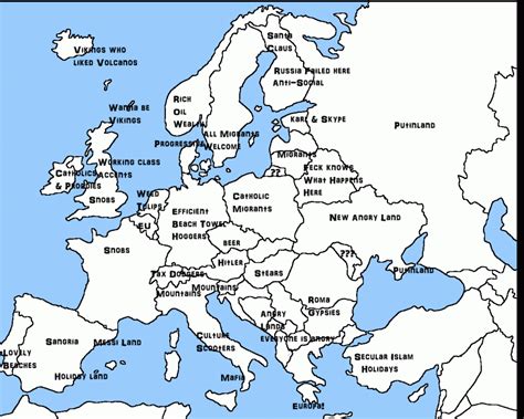 Europe Map With Outline