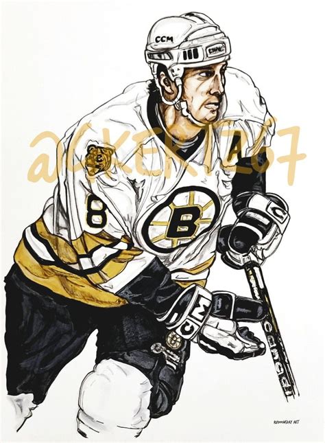 Cam Neely Boston Bruins 8 Artwork By Glen Kertes Boston Sports Art