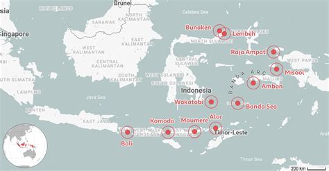 Mapped Best Places To Dive In Indonesia