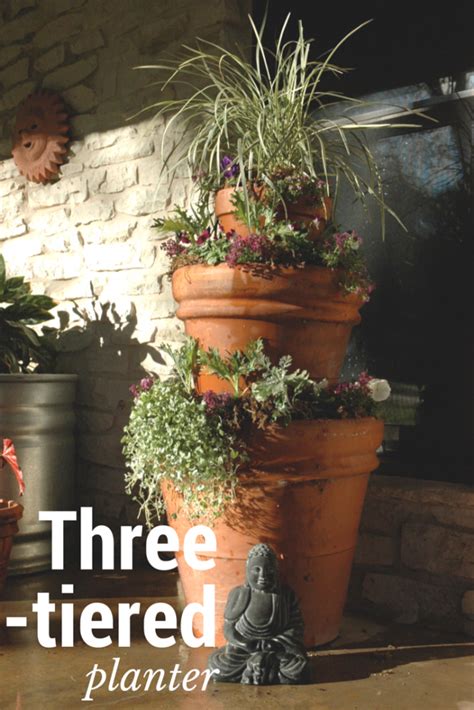 3 Tiered Planter Container Planting Ideas Gardening