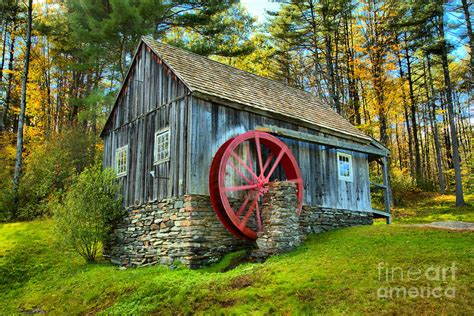Weston Vermont Grist Mill Photograph By Adam Jewell Pixels