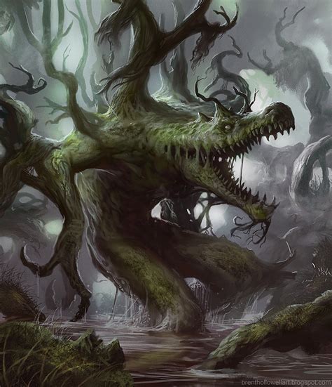 Cf58 Swamp Dragon By Brenthollowell On Deviantart Tree Folk Ent