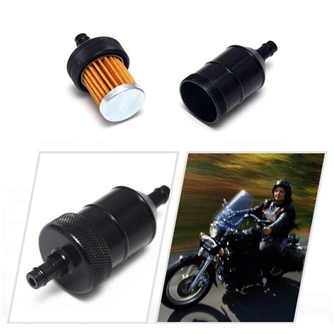 8mm Cnc Aluminium Petrol Gas Fuel Filter Cleaner For Motorcycle Pit