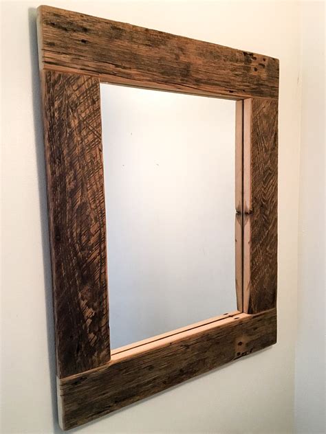 Reclaimed Wood Mirror Rustic Mirror By Unitedreclaimedinc