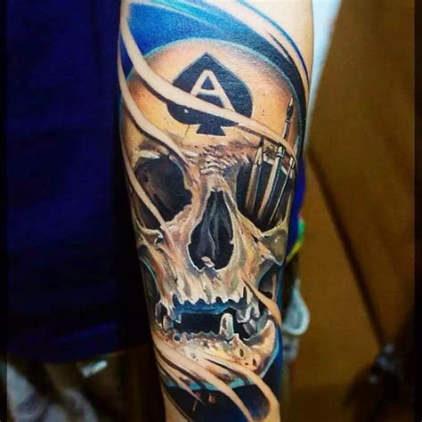 Skull Tattoo By Pavel Roch Tato Tattoo