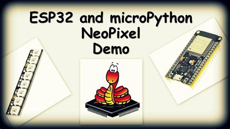 Esp323 Esp32 Neopixel Using Micropython Youtube Code Editor Visual