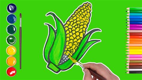 How To Draw A Corn Step By Step Youtube