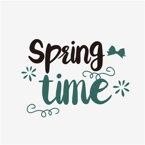 Spring Coming Vector Hd Images Hand Painted Spring Is Coming Simple
