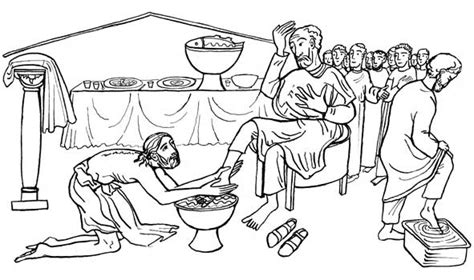 Loudlyeccentric 34 Jesus Washes Feet Coloring Pages