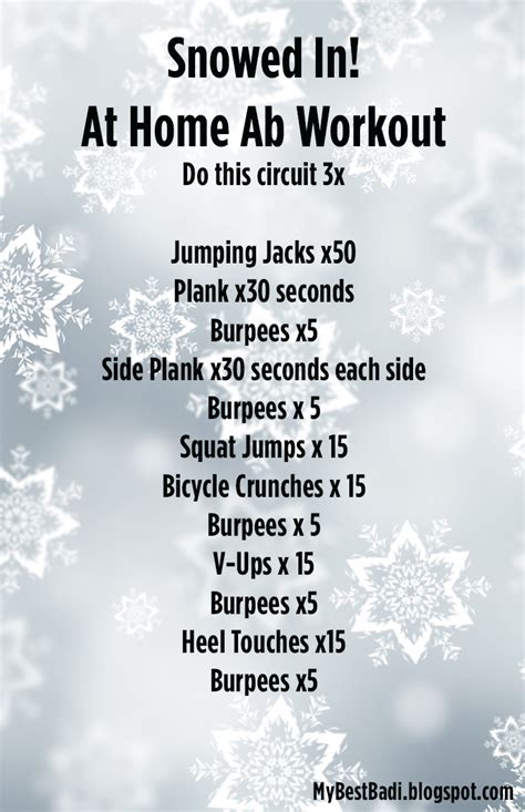 The rule of thumb i have for my clients and athletes. Snowed In! Full Body Workout: No Equipment Required - Let ...