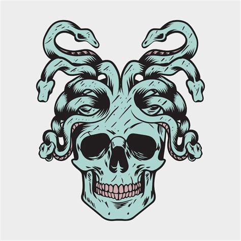 Premium Vector Skulls Character Hand Drawing