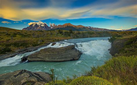 Download Wallpapers Chile Andes Evening Sunset Patagonia Mountain