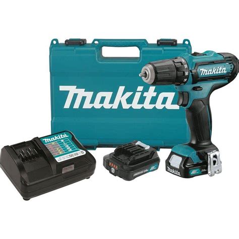 Makita 12 Volt Max Cxt Lithium Ion 38 In Cordless Driver Drill Kit