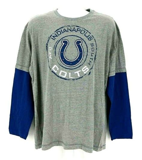 Indianapolis Colts Mens Xl Long Sleeve Crew Neck T Shirt By Nfl Apparel