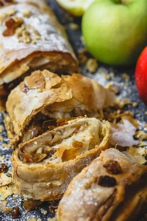 Darn Easy Apple Strudel Recipe Crispy Crust The Mediterranean Dish