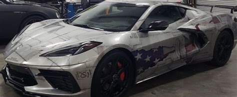 C8 Corvette Figther Jet Shows American Theme And Then Some