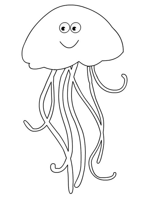 Drawings Jellyfish (Animals) – Printable coloring pages