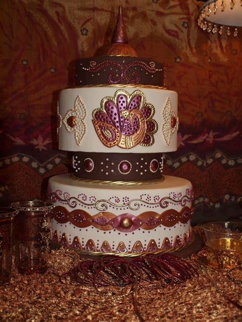 Before the wedding we went in for a cake testing. My Mehndi Cake Design - CakeCentral.com