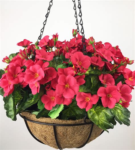 Lopkey Artificial Begonia Flowers Outdoor Patio Lawn