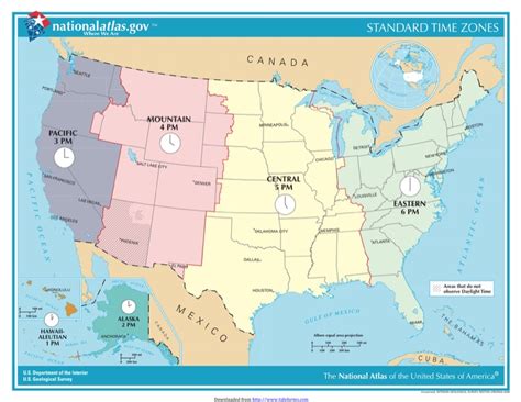 Printable Time Zone Chart