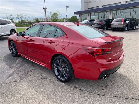 Pre Owned 2019 Acura Tlx Wa Spec Pkg Red Leather 4dr Car In Cincinnati