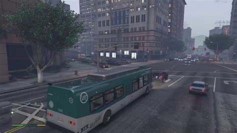 Gta 5 Storymode Bus Driving Safely Youtube