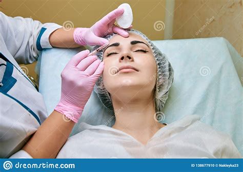 Cosmetology Room Treatment And Skin Cleansing With Hardware Acne