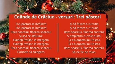 Colinde De Crăciun în Versuri Top 10 Cele Mai Frumoase Colinde Românești