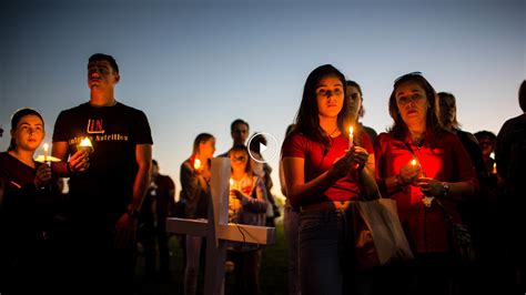 ‘we Are Broken Families Gather At Florida Shooting Vigil The New York Times