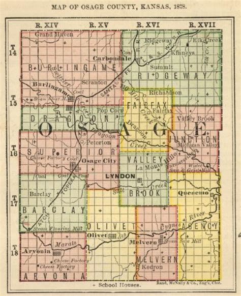 Osage County Kansas Maps And Gazetteers