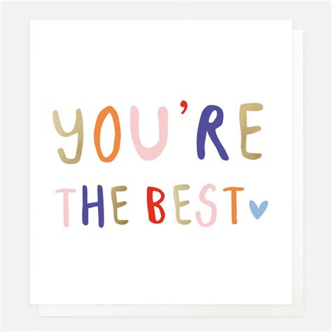 Youre The Best Card By Caroline Gardner Vibrant Home