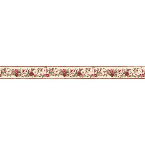 Shop Norwall 3 In Red Prepasted Wallpaper Border At