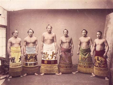 明治時代の写真 東京相撲力士 Kiryu Rotaroと申す