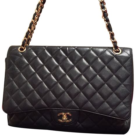 Chanel Handbags Black Leather Ref12923 Joli Closet