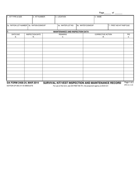 Da Form 2408 24 Fill Out Sign Online And Download Fillable Pdf