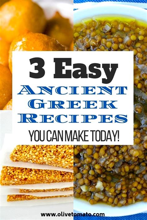 3 Easy Ancient Greek Recipes You Can Make Today