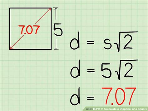 4 Ways To Calculate A Diagonal Of A Square Wikihow